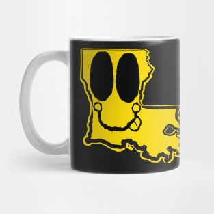 Louisiana Happy Face with tongue sticking out Mug